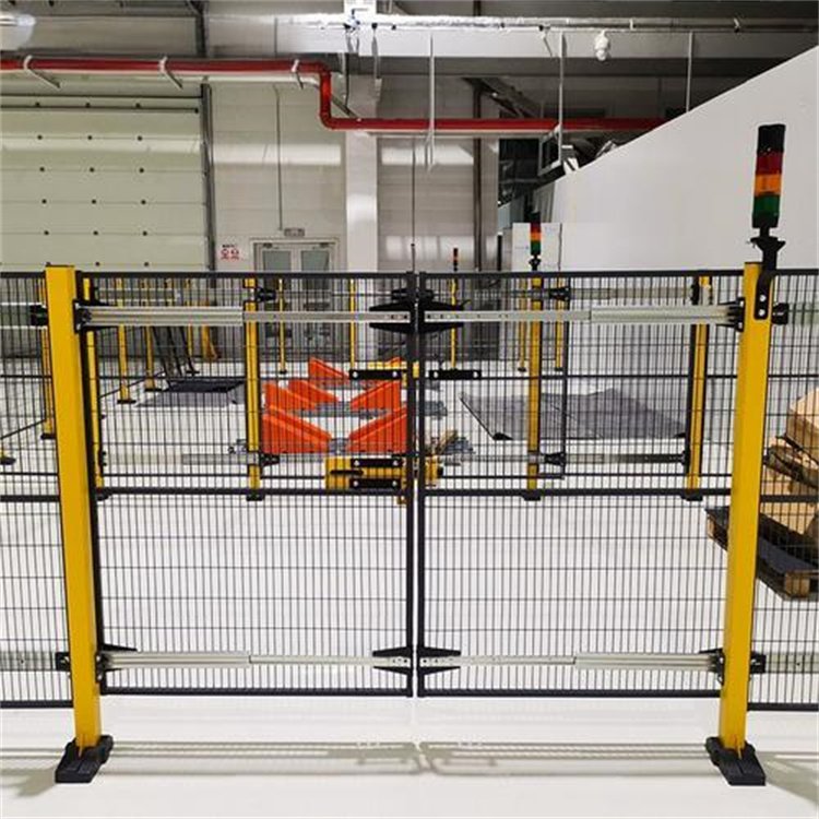 機器人安全防護欄-工廠鐵絲隔斷防護網(wǎng) 設備防護圍網(wǎng) 浩晨定制 - 愛企